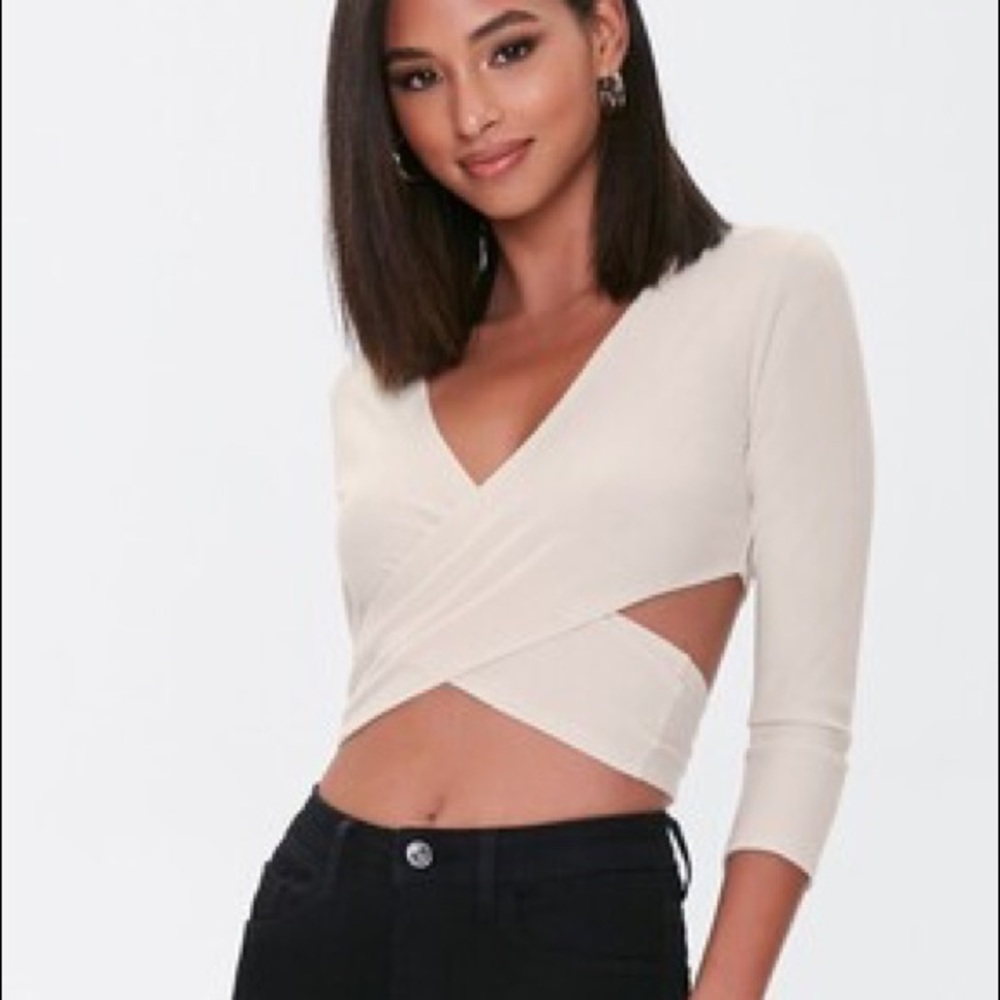 Wrap crop top